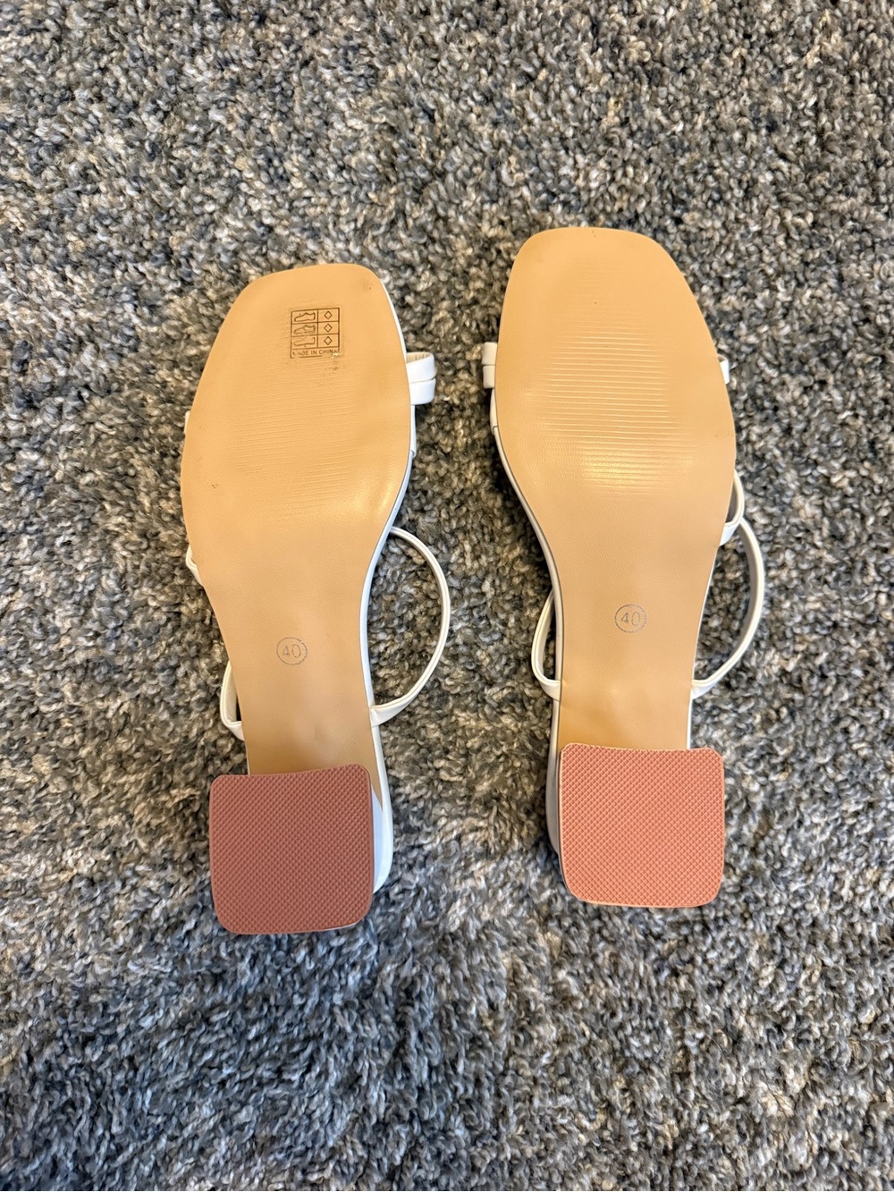 Classic White Strappy Square-Toe Slide Sandals - Women - Picture 3 of 3